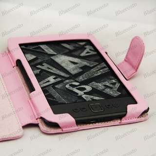 PINK PU Leather Case Cover for  Kindle 4 4th No keyboard Mini 