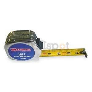 Westward 1MKR7 Measuring Tape, 16 Ft, Thumb Lock  