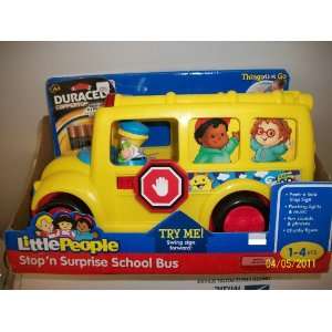    Price Little People Stop n Surprise School Bus 