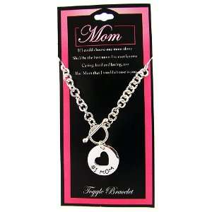   Mom Mother Toggle Bracelet Charm Fashion With Message