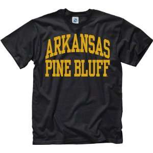  Arkansas Pine Bluff Golden Lions Black Arch T Shirt 