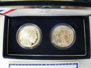 2001 American Buffalo 2 Silver Dollar Commemorative Set A232  