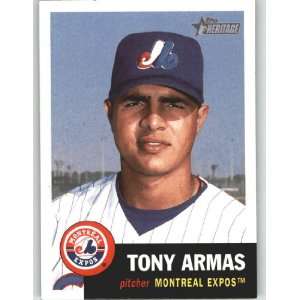  2002 Topps Heritage #313 Tony Armas Jr   Montreal Expos 