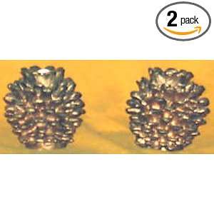 GOLD, PINECONE, CANDLE, HOLDER , , 2 , , PINE CONE HOLDERS, PINE CONES 