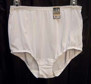 VANITY FAIR WHITE 13007 PERFECTLY YOURS COOL COMFORT NYLON BRIEFS 