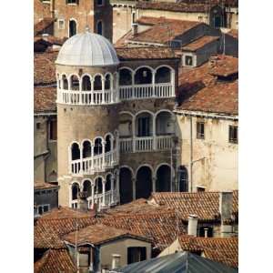  Building With Spiral Staircase, Venice, Italy Photographic 