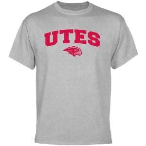  Utah Utes Ash Mascot Arch T shirt 