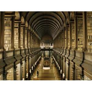 Interior of the Library, Trinity College, Dublin, Eire (Republic of 