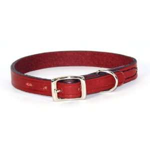  Hamilton 1/2 x 14 Creased Burgundy Leather Dog Collar 
