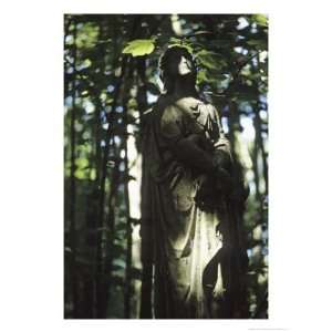  Statue at Arnos Vale Cemetery, Bristol, England Giclee 