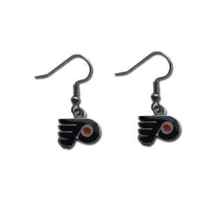   Flyers Dangle Logo Earring Set Nhl Charm Gift 