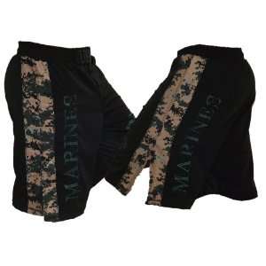  USMC MARPAT Digi Cam Stripe MMA Shorts (Blank) Size 32 