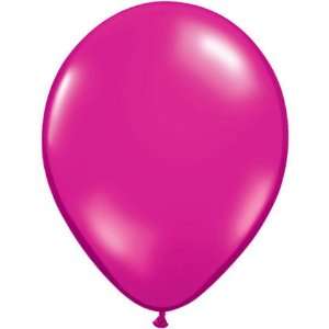   Qualatex 11 Magenta Jewel Tone Latex Balloons 100 Count Toys & Games