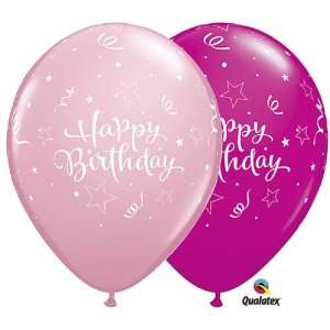  11 Happy Birthday Shining Star Latex Balloons (50) Toys & Games