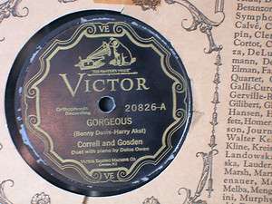   VICTOR VE CORRELL & GOSDEN Who Is Your Who ? Amos Andy Victrola RECORD