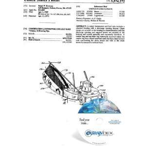   NEW Patent CD for COMBINATION LAWNMOWER AND LEAF RAKE 