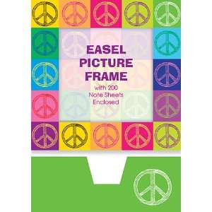 Graphique de France Peace Pop Art Desk Frame and Memo Holder, 4.25 x 4 