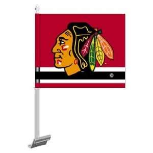 NHL Chicago Blackhawks Car Flag   Set of 2 *SALE*  Sports 