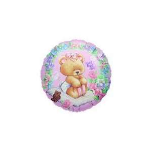  4 Airfill Baby Girl Bear   Mylar Balloon Foil Health 