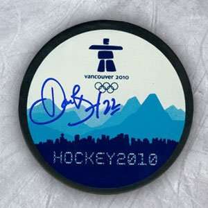  DAN BOYLE 2010 Olympics SIGNED Hockey PUCK Team Canada 