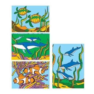  Sand Art Boards 5x7   Sea Life (Pack of 12) Toys & Games