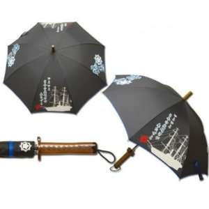 Japanese Umbrella KATANA Sword KASA RYOMA SAKAMOTO Blue