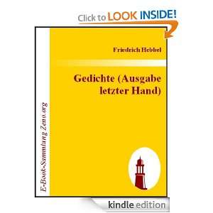   Hand) (German Edition) Friedrich Hebbel  Kindle Store