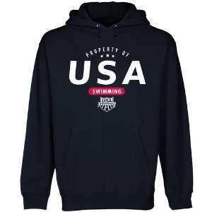 USA Swimming Property Of Pullover Hoodie   Navy Blue