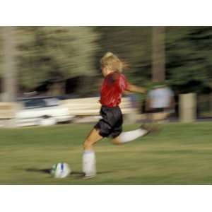  Playing Soccer, Santa Fe, New Mexico, USA Premium 