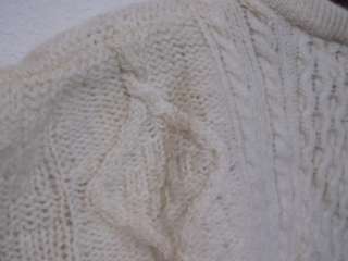 ARANCRAFTS Hand Knit Aran Irish Fisherman Wool Sweater Mens Womens 