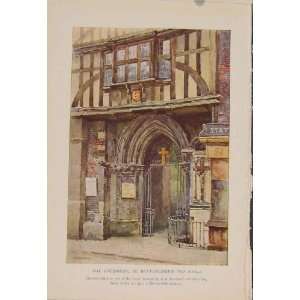  Painting By Haslehust Gatehouse St Bartholomew Great