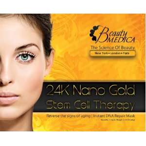 Fifty(50) 24K Nano Gold Stem Cell Therapy Collagen Mask(Pack of 50Pcs)