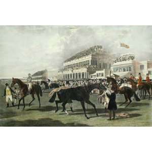Ascot Grandstand large Etching Herring, John F Hunt, Charles Horse 