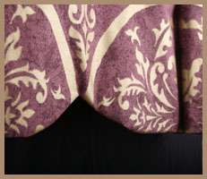 Custom Sized Board Mounted Valance in Scalamandre Venezia to 60 wide 