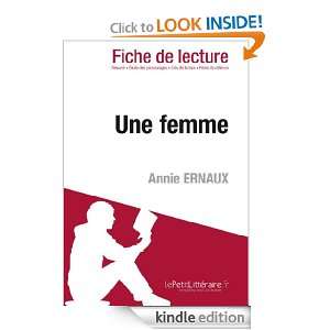 Une femme de Annie Ernaux (Fiche de lecture) (French Edition 