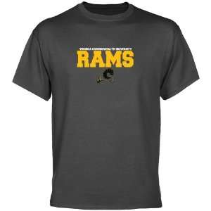  VCU Rams Charcoal University Name T shirt Sports 