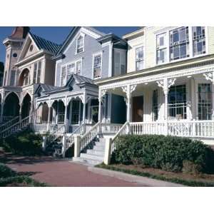 Old Style Clapboard Residences, Victorian District, Savannah, Georgia 