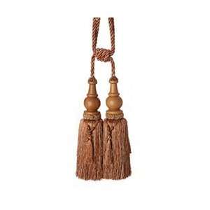    Beaded Peach Gold and Ivory Matilda Tassel