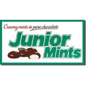 Junior Mints Box Label Retro Vintage Tin Sign