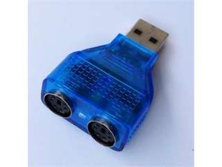 USB to Dual PS2 Y Splitter Adapter MOUSE KEYBOARD s006  