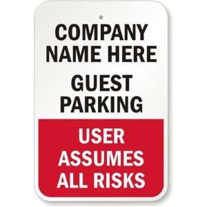  [Custom Text] Guest Parking, User Assumes All Risks (red 