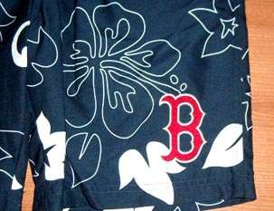 Boston Red Sox Swim Suit Trunks Youth XL Hawaian MLB  