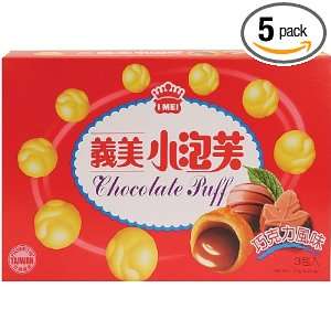 Mei Chocolate Puff Family Pack, 171 Gram (Pack of 5)  