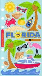 Sticko Destinations Florida State USA Vacation Stickers  