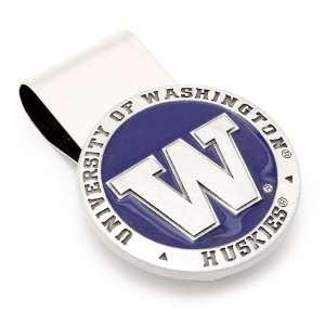  Pewter University of Washington Huskies NCAA Money Clip 