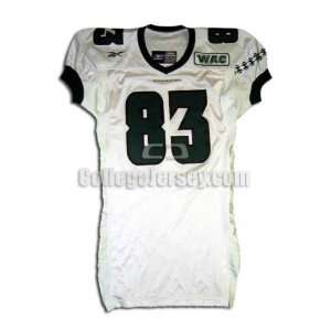   No. 83 Game Used Hawaii Reebok Football Jersey