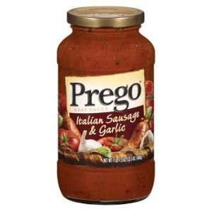 Prego Italian Sausage & Garlic Meat Sauce 23.5 oz  Grocery 