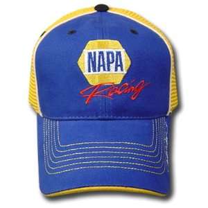 MICHAEL WALTRIP #55 NAPA BLUE YELLOW CAP HAT NASCAR ADJ  