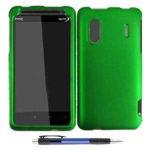 Metallic Green Design Protector Hard Cover Case for HTC Evo Design 4G 