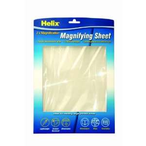  Helix 2X Magnifying Sheet, 8.5 x 11 Inch, Clear (61006 